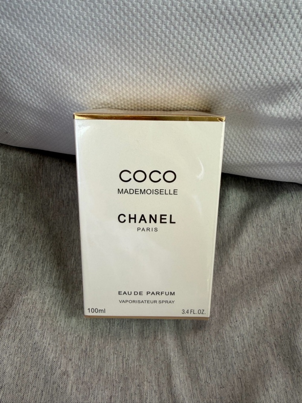 CHANEL Coco Mademoiselle Box - White & Gold Trim